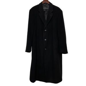 Bill Blass Black Label Cashmere Blend Trench Coat Black